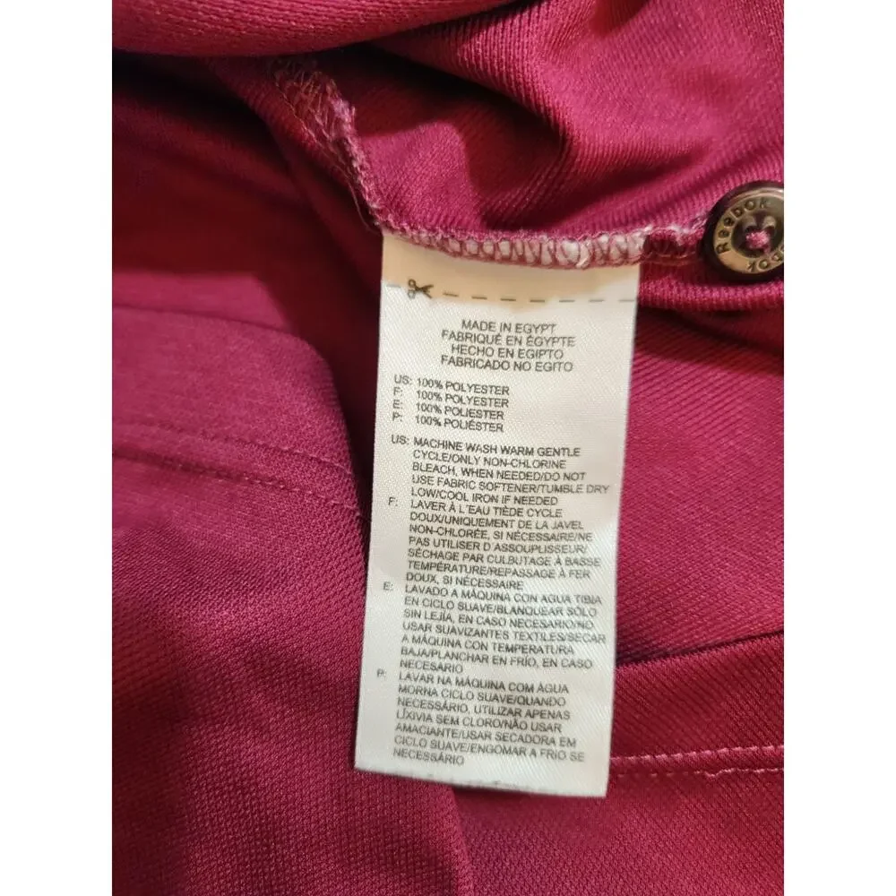 Reebok Golf Polo Shirt Mens 3XL Pink Short Sleeve Preppy Athleisure - Picture 12 of 12
